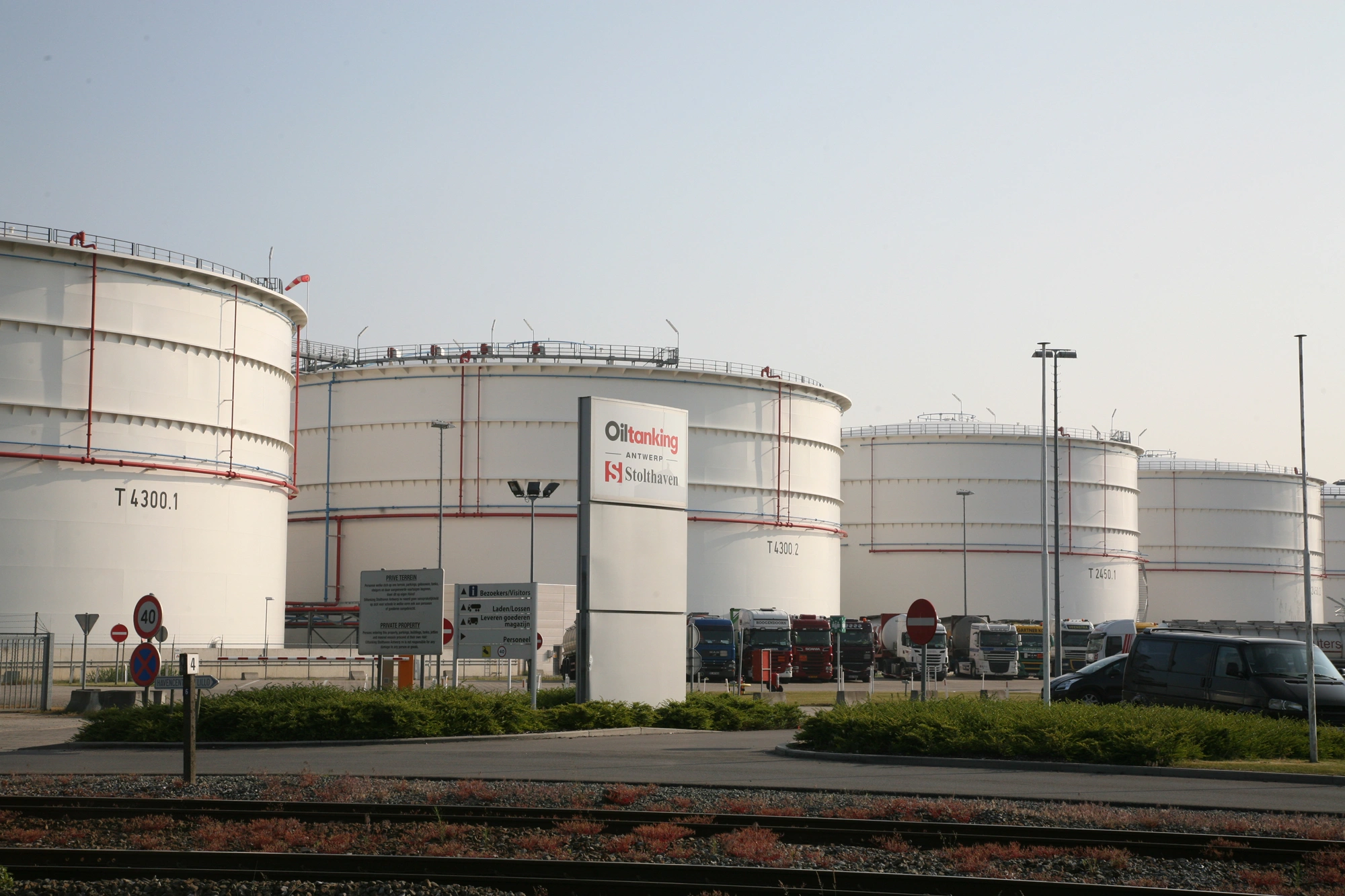 Olie tankerpark kunststof leidingsystemen